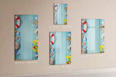Magnetinė lenta sausam valymui paplūdimio mėgėjų rinkinys
