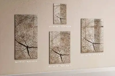 Sauso valymo magnetinė lenta Medžio kamieno skerspjūvis
