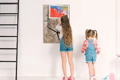 Sauso valymo magnetinė lenta Medžio kamieno skerspjūvis