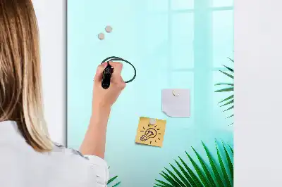 Magnetinė sauso valymo lenta su egzotinių lapų raštu