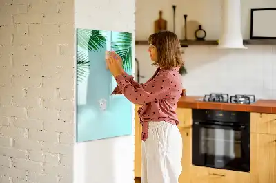 Magnetinė sauso valymo lenta palmės lapų rašto