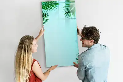 Magnetinė sauso valymo lenta palmės lapų rašto