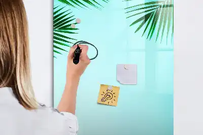 Magnetinė sauso valymo lenta palmės lapų rašto