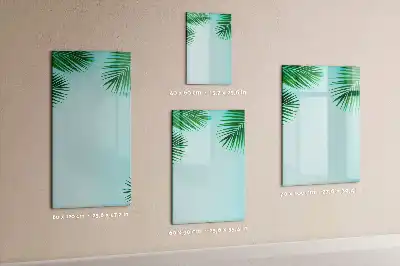 Magnetinė sauso valymo lenta palmės lapų rašto