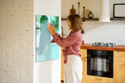 Magnetinė sauso valymo lenta palmės lapų rašto
