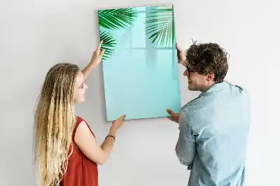 Magnetinė sauso valymo lenta palmės lapų rašto