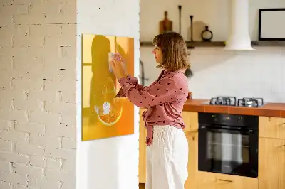 Magnetinė sauso valymo lenta apelsinų sulčių tema