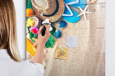 Magnetinė sauso valymo lenta smėlio paplūdimio dizaino
