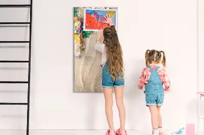 Magnetinė sauso valymo lenta smėlio paplūdimio dizaino