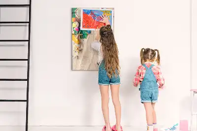 Magnetinė sauso valymo lenta smėlio paplūdimio dizaino
