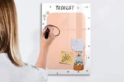Magnetinė sauso valymo lenta darbų sąrašas