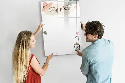 Magnetinė sauso valymo lenta mano planai