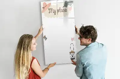 Magnetinė sauso valymo lenta mano planai