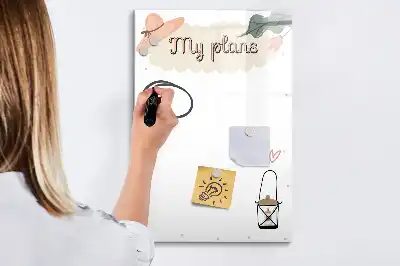 Magnetinė sauso valymo lenta mano planai