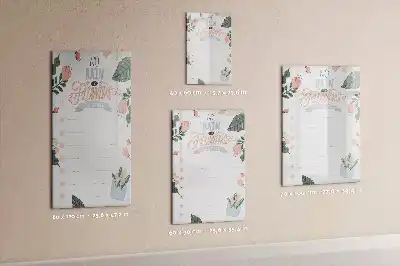 Magnetinė sauso valymo lenta dekoratyvinė užrašų lenta