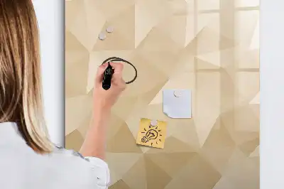 Magnetinė sauso valymo lenta trikampių abstrakcijos dizaino