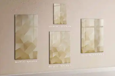 Magnetinė sauso valymo lenta trikampių abstrakcijos dizaino