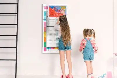 Magnetinė savaitės valgiaraščio lenta sauso valymo
