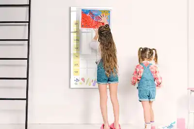 Magnetinė savaitės valgiaraščio lenta skirta sausam valymui