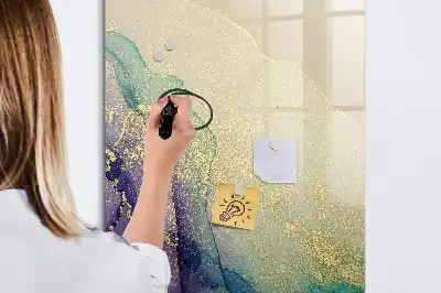 Magnetinė sauso valymo lenta spalvingo marmuro rašto