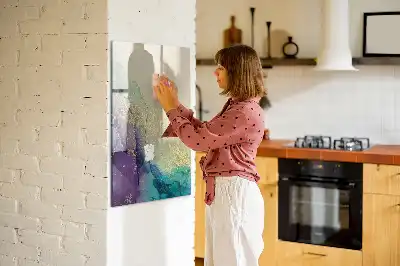 Magnetinė sauso valymo lenta spalvingo marmuro rašto