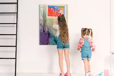 Magnetinė sauso valymo lenta spalvingo marmuro rašto