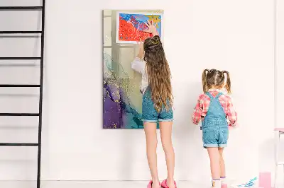 Magnetinė sauso valymo lenta spalvingo marmuro rašto