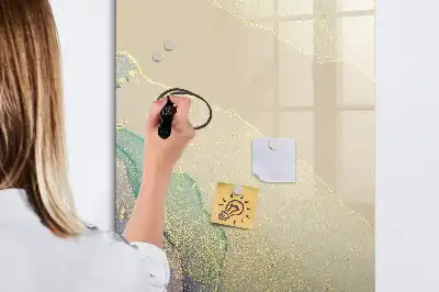 Magnetinė sauso valymo lenta spalvingo marmuro rašto