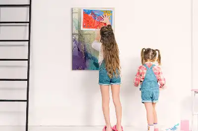 Magnetinė sauso valymo lenta spalvingo marmuro rašto