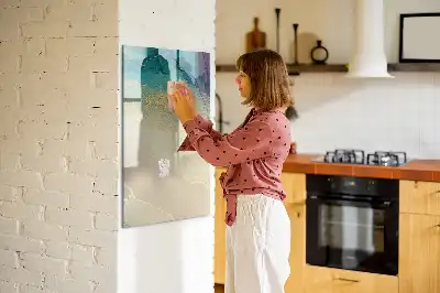 Magnetinė sauso valymo lenta spalvingas marmuras