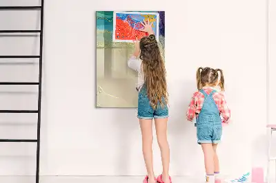 Magnetinė sauso valymo lenta spalvingas marmuras