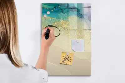 Magnetinė sauso valymo lenta spalvingas marmuras