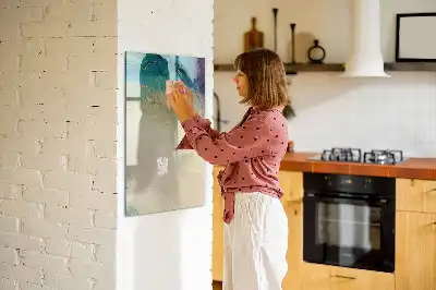 Magnetinė sauso valymo lenta spalvingas marmuras