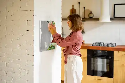 Magnetinė sauso valymo lenta daržovės ant medžio