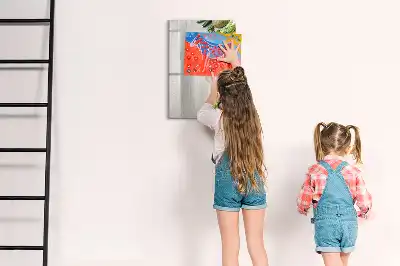 Magnetinė sauso valymo lenta daržovės ant medžio