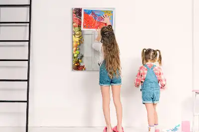 Magnetinė sauso valymo lenta daržovės ant medžio