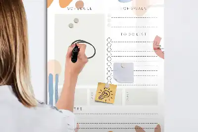 Magnetinė sauso valymo lenta dienos planuoklis