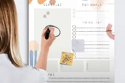 Magnetinė sauso valymo lenta dienos planuoklis