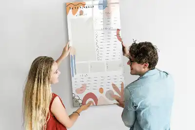 Magnetinė sauso valymo lenta dienos planuoklis