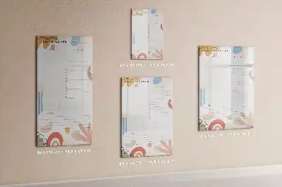 Magnetinė sauso valymo lenta dienos planuoklis