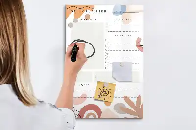 Magnetinė sauso valymo lenta dienos planuoklis
