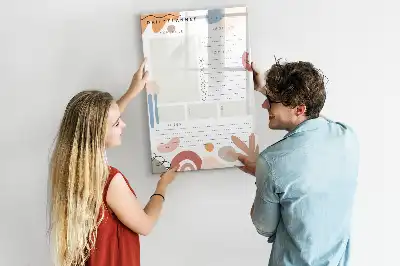 Magnetinė sauso valymo lenta dienos planuoklis