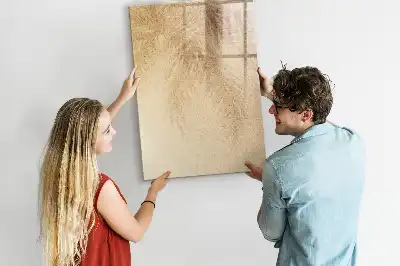 Magnetinė sauso valymo lenta palmės lapų šešėlio rašto