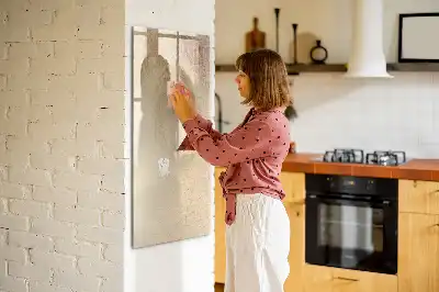 Magnetinė sauso valymo lenta palmės lapų šešėlio rašto