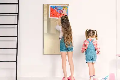 Magnetinė sauso valymo lenta palmės lapų šešėlio rašto