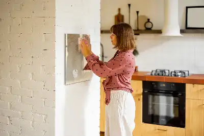 Magnetinė sauso valymo lenta palmės lapų šešėlio rašto