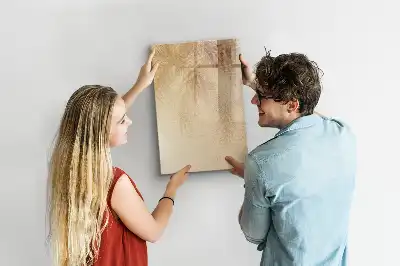 Magnetinė sauso valymo lenta palmės lapų šešėlio rašto