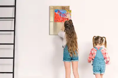 Magnetinė sauso valymo lenta palmės lapų šešėlio rašto