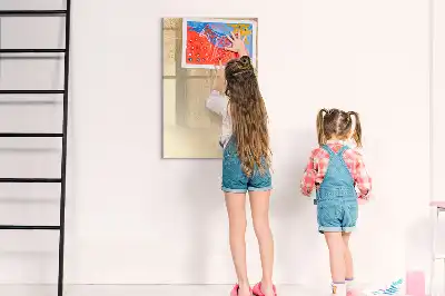 Magnetinė sauso valymo lenta palmės lapų šešėlio rašto
