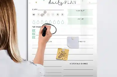 Magnetinė lenta dienos planas su sausu valymu
